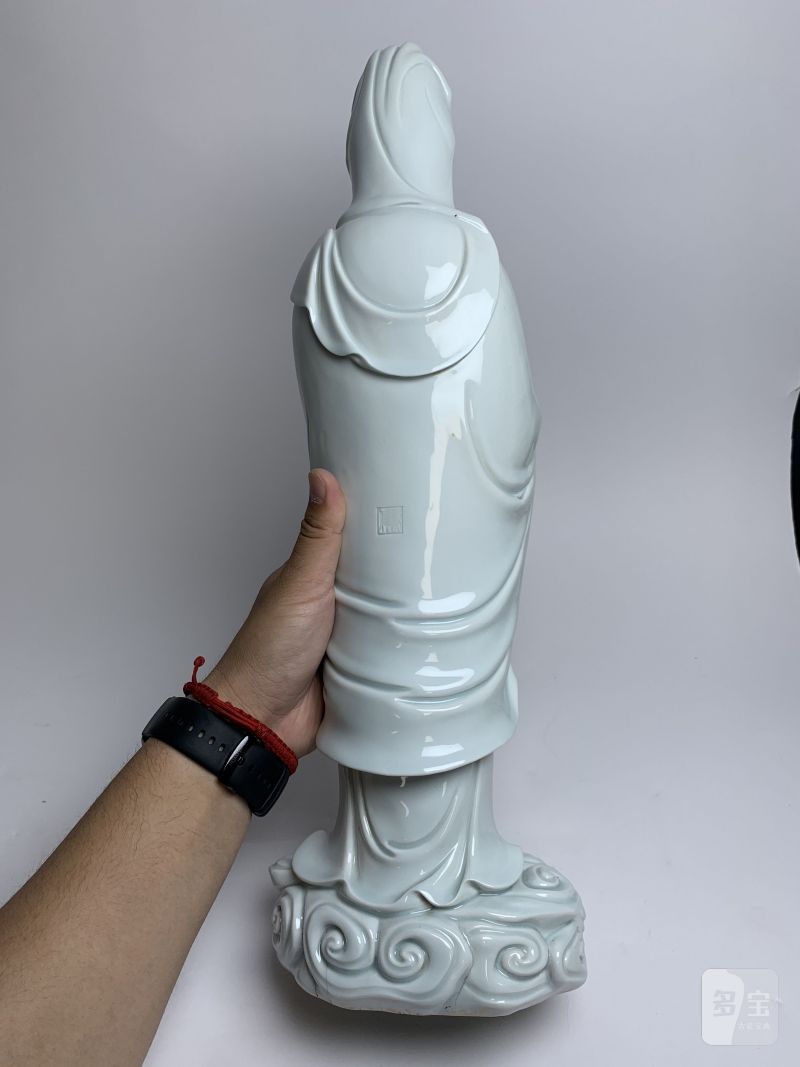 清 德化窑观音立像 - 图8
